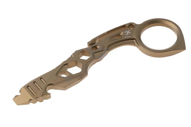 Immagine per Kansept EDC Tool PryMate G008A6 Bronze Anodized Titanium, piede di porco multiuso, design di Sebastian Irawan