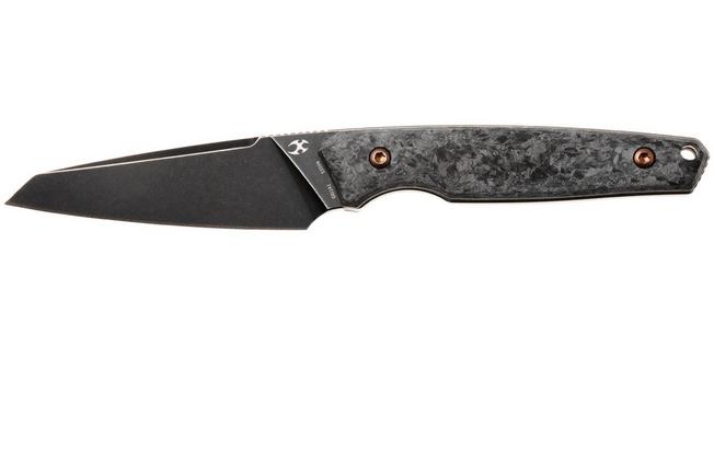 Afbeelding voor Kansept G011A1 Parr, Blackwashed, S35VN, Black Shred Carbon Fiber, vaststaand mes, Jonathan Styles design