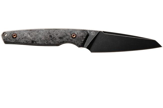 Afbeelding voor Kansept G011A1 Parr, Blackwashed, S35VN, Black Shred Carbon Fiber, vaststaand mes, Jonathan Styles design