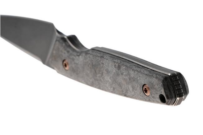 Afbeelding voor Kansept G011A1 Parr, Blackwashed, S35VN, Black Shred Carbon Fiber, vaststaand mes, Jonathan Styles design