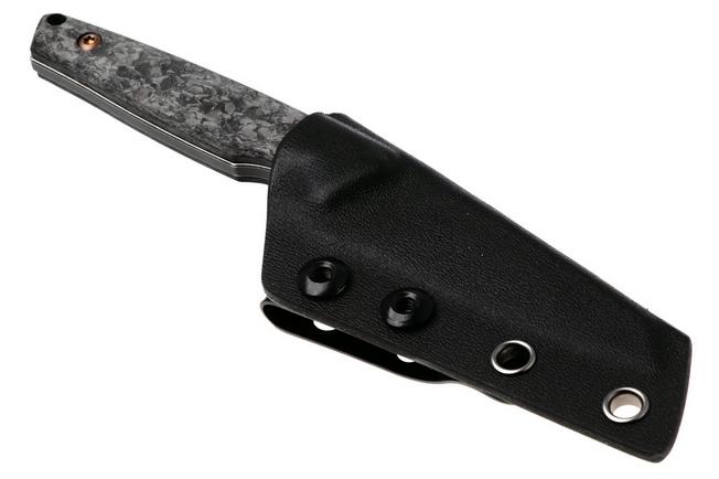 Afbeelding voor Kansept G011A1 Parr, Blackwashed, S35VN, Black Shred Carbon Fiber, vaststaand mes, Jonathan Styles design