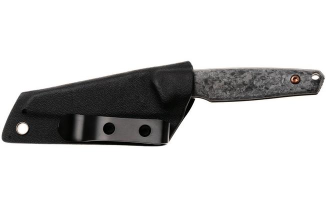 Afbeelding voor Kansept G011A1 Parr, Blackwashed, S35VN, Black Shred Carbon Fiber, vaststaand mes, Jonathan Styles design