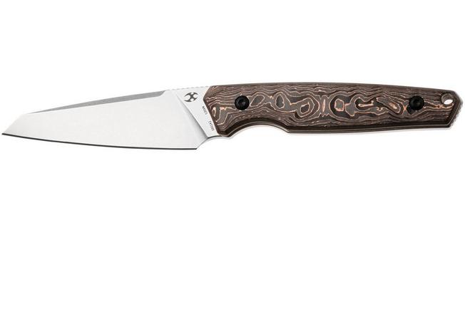 Afbeelding voor Kansept Parr G011A2 Blackwashed CPM-S35VN, Copper Carbon Fiber vaststaand mes, Jonathan Styles design