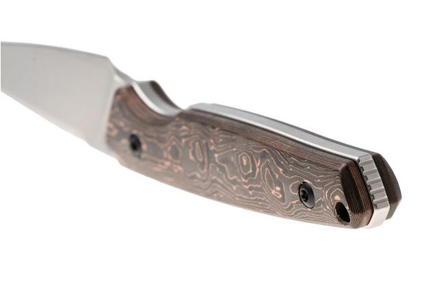 Afbeelding voor Kansept Parr G011A2 Blackwashed CPM-S35VN, Copper Carbon Fiber vaststaand mes, Jonathan Styles design