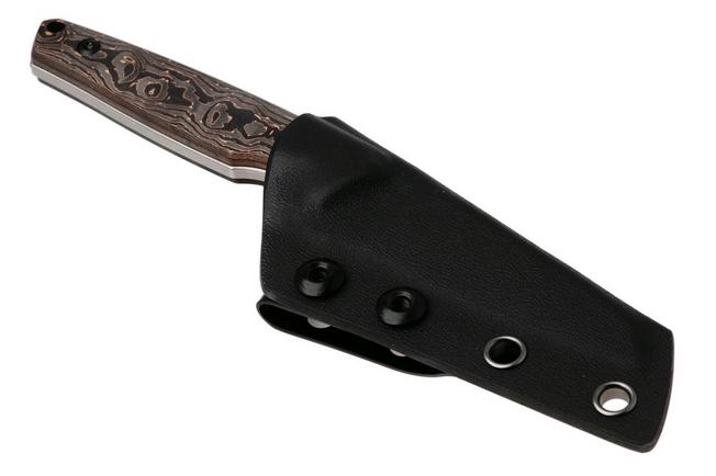 Afbeelding voor Kansept Parr G011A2 Blackwashed CPM-S35VN, Copper Carbon Fiber vaststaand mes, Jonathan Styles design