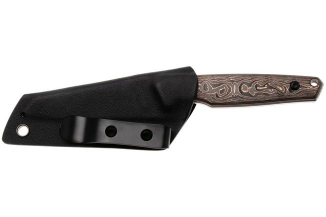 Afbeelding voor Kansept Parr G011A2 Blackwashed CPM-S35VN, Copper Carbon Fiber vaststaand mes, Jonathan Styles design