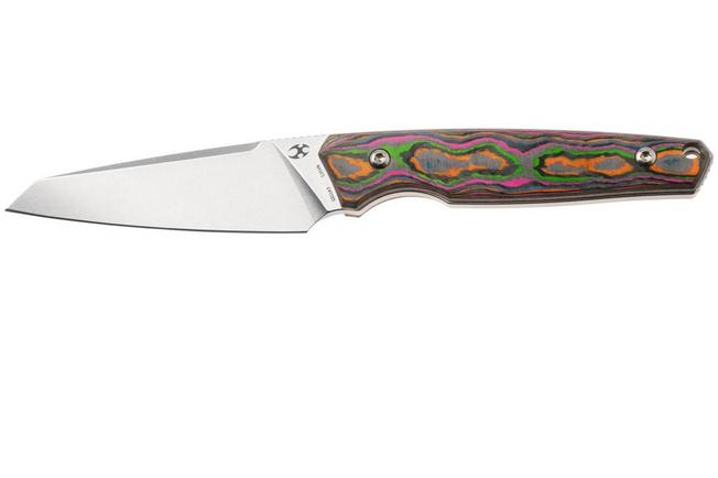 Afbeelding voor Kansept Parr G011A3 Blackwashed CPM-S35VN, 80S Camo Carbon Fiber vaststaand mes, Jonathan Styles design