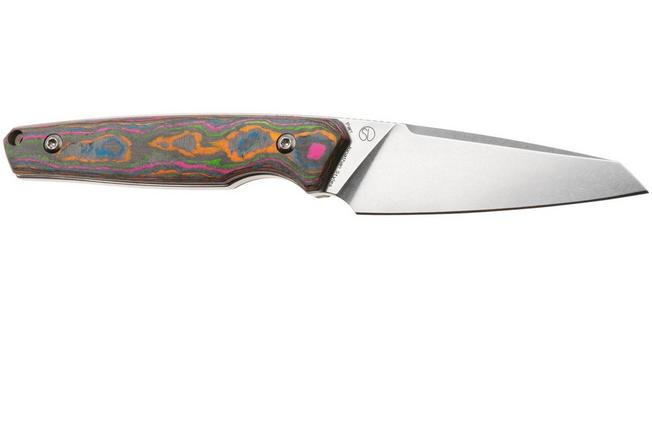 Afbeelding voor Kansept Parr G011A3 Blackwashed CPM-S35VN, 80S Camo Carbon Fiber vaststaand mes, Jonathan Styles design