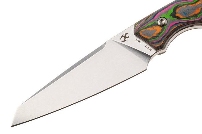 Afbeelding voor Kansept Parr G011A3 Blackwashed CPM-S35VN, 80S Camo Carbon Fiber vaststaand mes, Jonathan Styles design