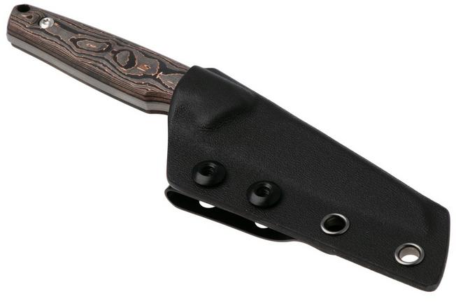 Afbeelding voor Kansept Parr G011A5 Damascus, Copper Carbon Fiber vaststaand mes, Jonathan Styles design