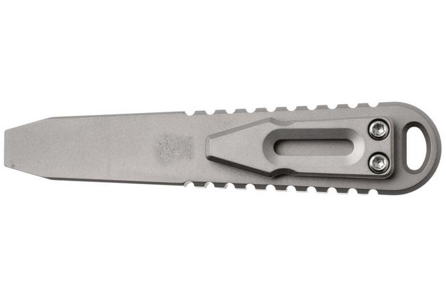 Immagine per Kansept Kursor G015B2 Plain Titanium, Purple Micarta Inlay, piede di  porco, design di Justin Koch