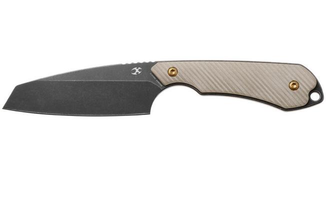 Afbeelding voor Kansept Valk G019A2 Blackwashed Nitro V, Light Sand G10 vaststaand mes, Greg Schob design
