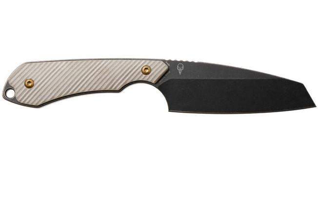 Afbeelding voor Kansept Valk G019A2 Blackwashed Nitro V, Light Sand G10 vaststaand mes, Greg Schob design