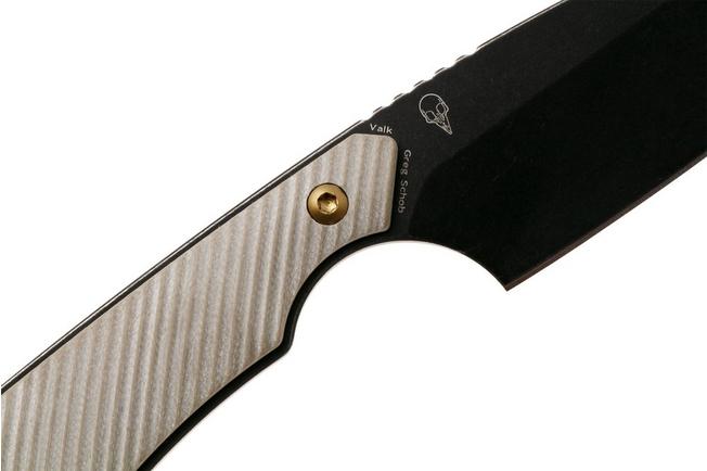 Afbeelding voor Kansept Valk G019A2 Blackwashed Nitro V, Light Sand G10 vaststaand mes, Greg Schob design