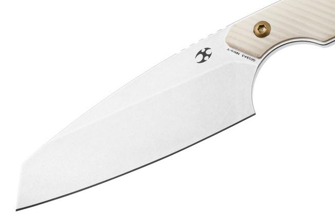 Afbeelding voor Kansept Valk G019A3 Stonewashed Nitro V, Ivory G10 vaststaand mes, Greg Schob design