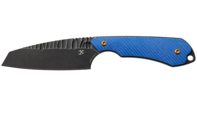 Afbeelding voor Kansept Valk G019A4 Blackwashed Rock Pattern Nitro V, Dark Blue G10 vaststaand mes, Greg Schob design