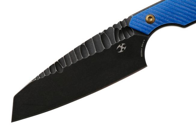Afbeelding voor Kansept Valk G019A4 Blackwashed Rock Pattern Nitro V, Dark Blue G10 vaststaand mes, Greg Schob design