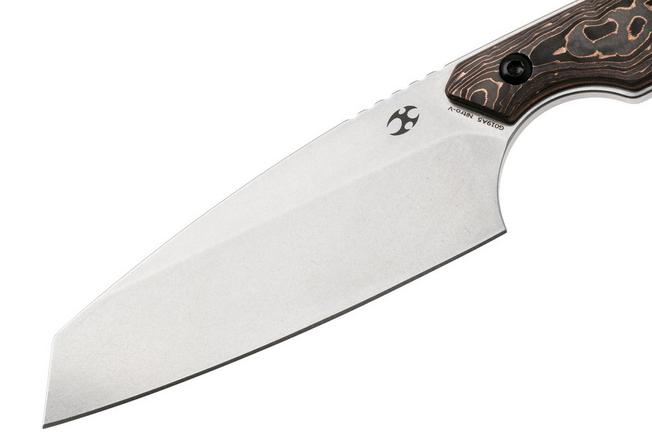 Afbeelding voor Kansept Valk G019A5 Stonewashed Nitro V, Copper Carbon Fiber vaststaand mes, Greg Schob design