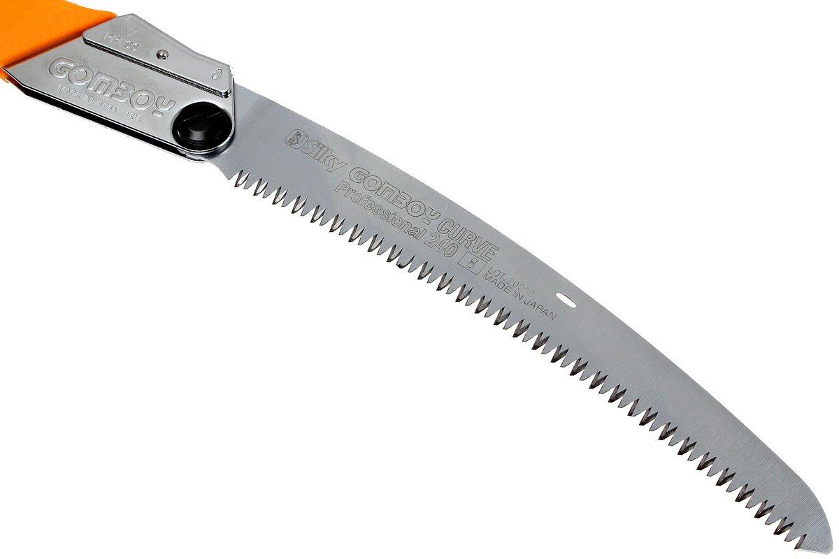 Scie Pliante Japonaise Silky Gomboy Curve 240 Mm - Lame Courbe Pour élagage Bois Frais - Denture Large 8 Dents/30mm