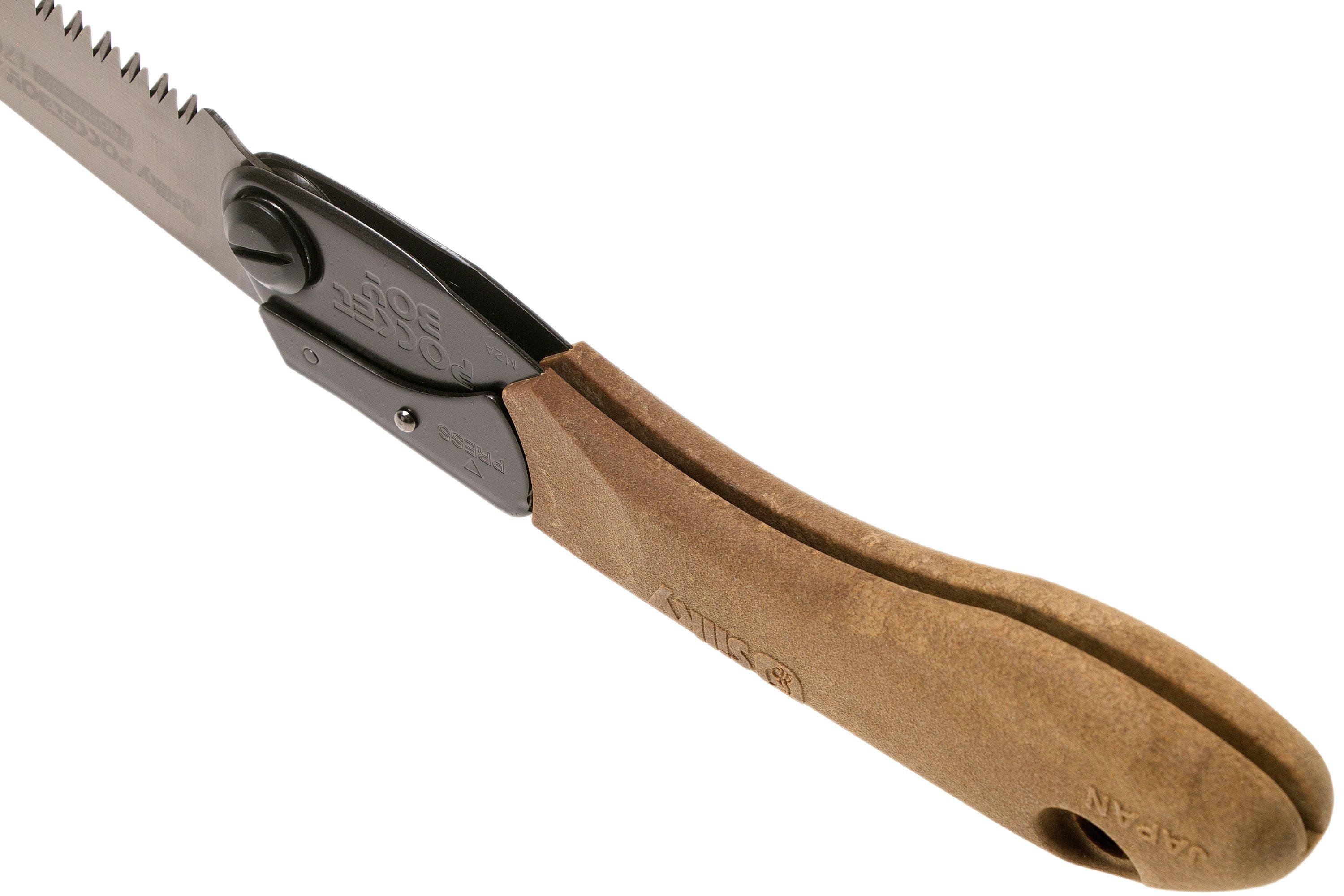 Coltello Pieghevole SILKY PocketBoy 170 Professional Outback Edition - Lama Dritta In Acciaio SK4 Da 170 Mm, Per Potatura, Campeggio E Attività Outdoor
