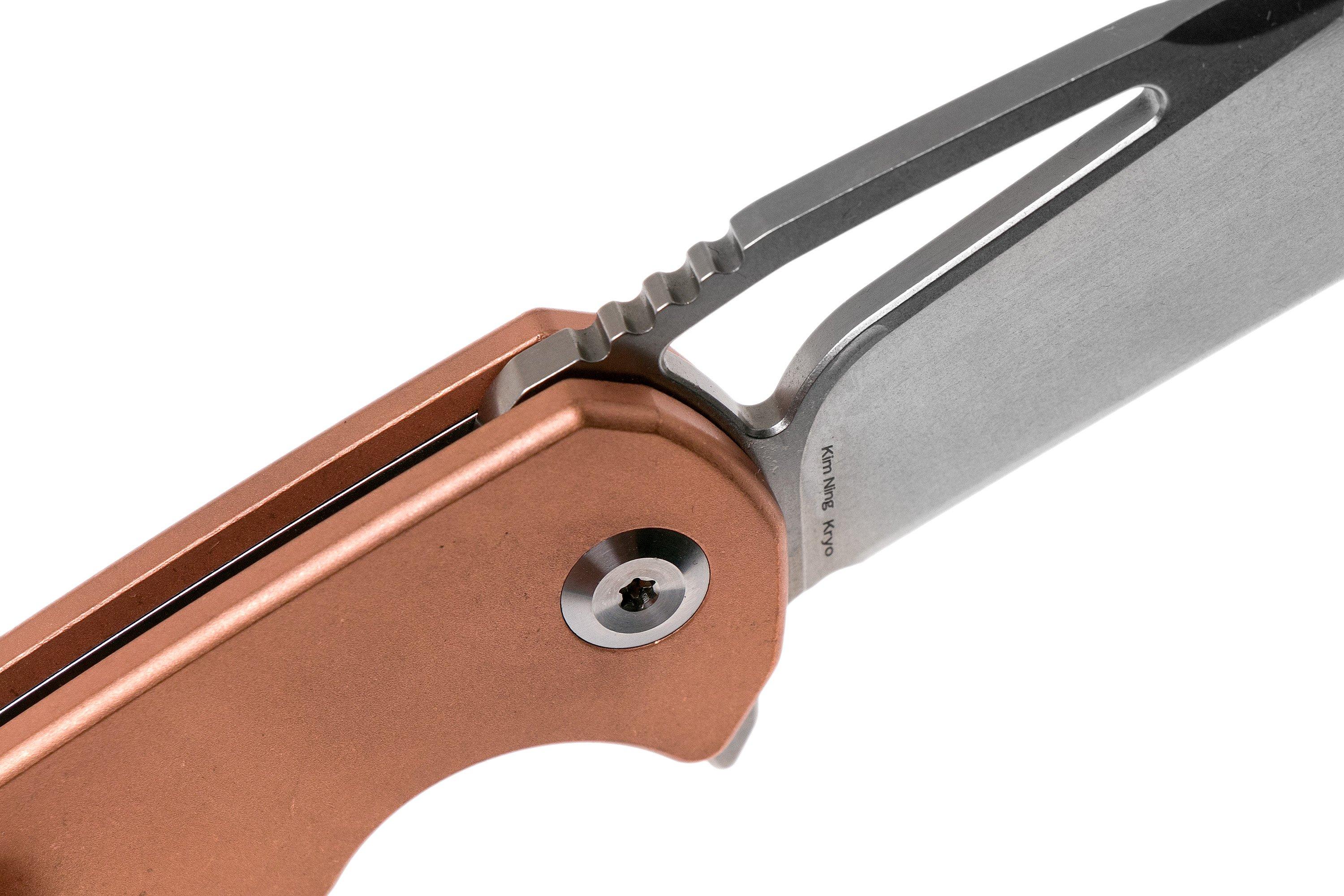 Kansept Kryo K1001C1 Copper pocket knife, Kim Ning design