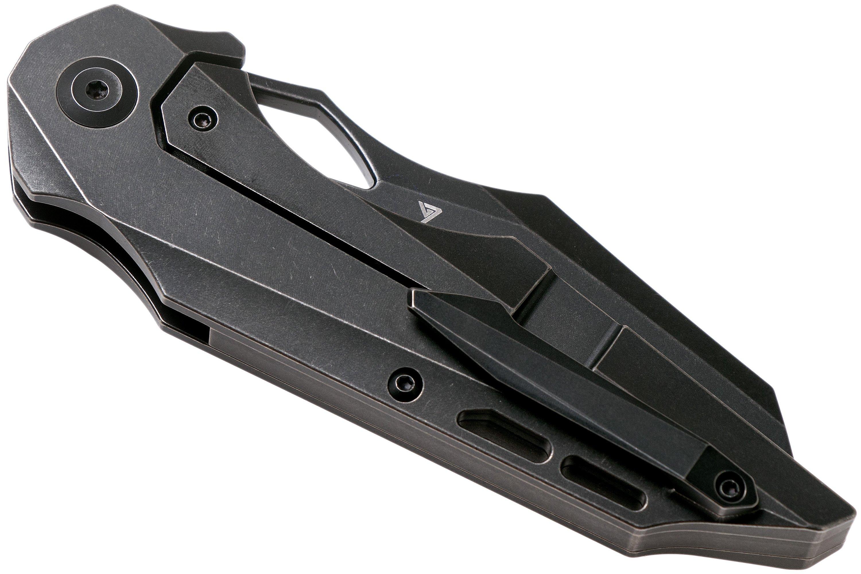 Kansept Genesis K1010A3 Black Titanium pocket knife, Jelly