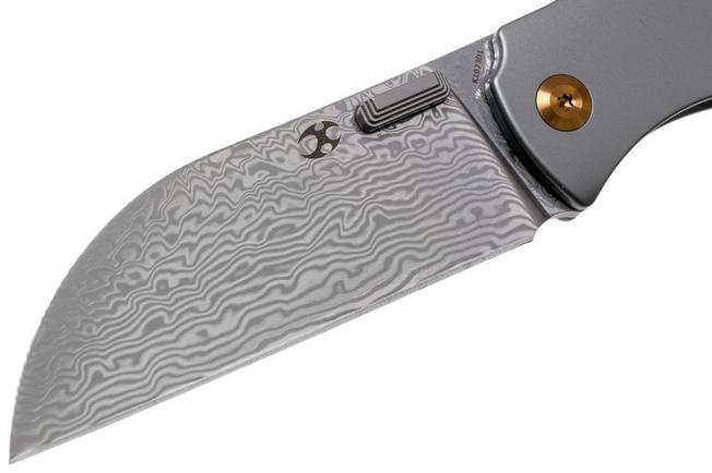 Imagen para Kansept Convict K1023D1 Damascus, Titanium navaja, Chris Conaway design