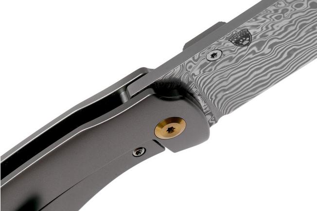Imagen para Kansept Convict K1023D1 Damascus, Titanium navaja, Chris Conaway design