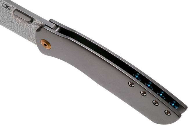 Imagen para Kansept Convict K1023D1 Damascus, Titanium navaja, Chris Conaway design