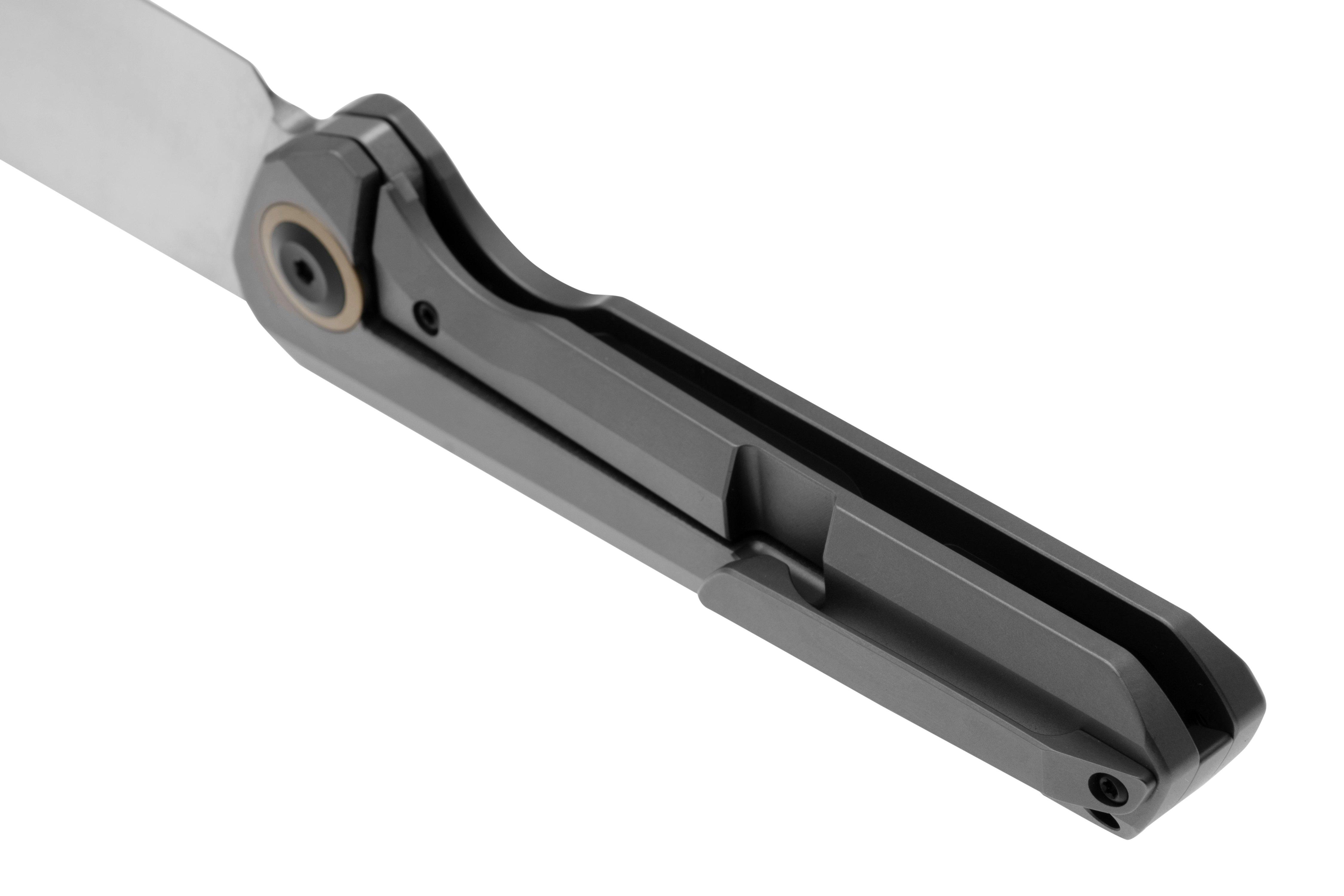 KANSEPT Tuckamore Folding Pocket Knife - 3.54in CPM 20CV Blade With Titanium Carbon Fiber Handle