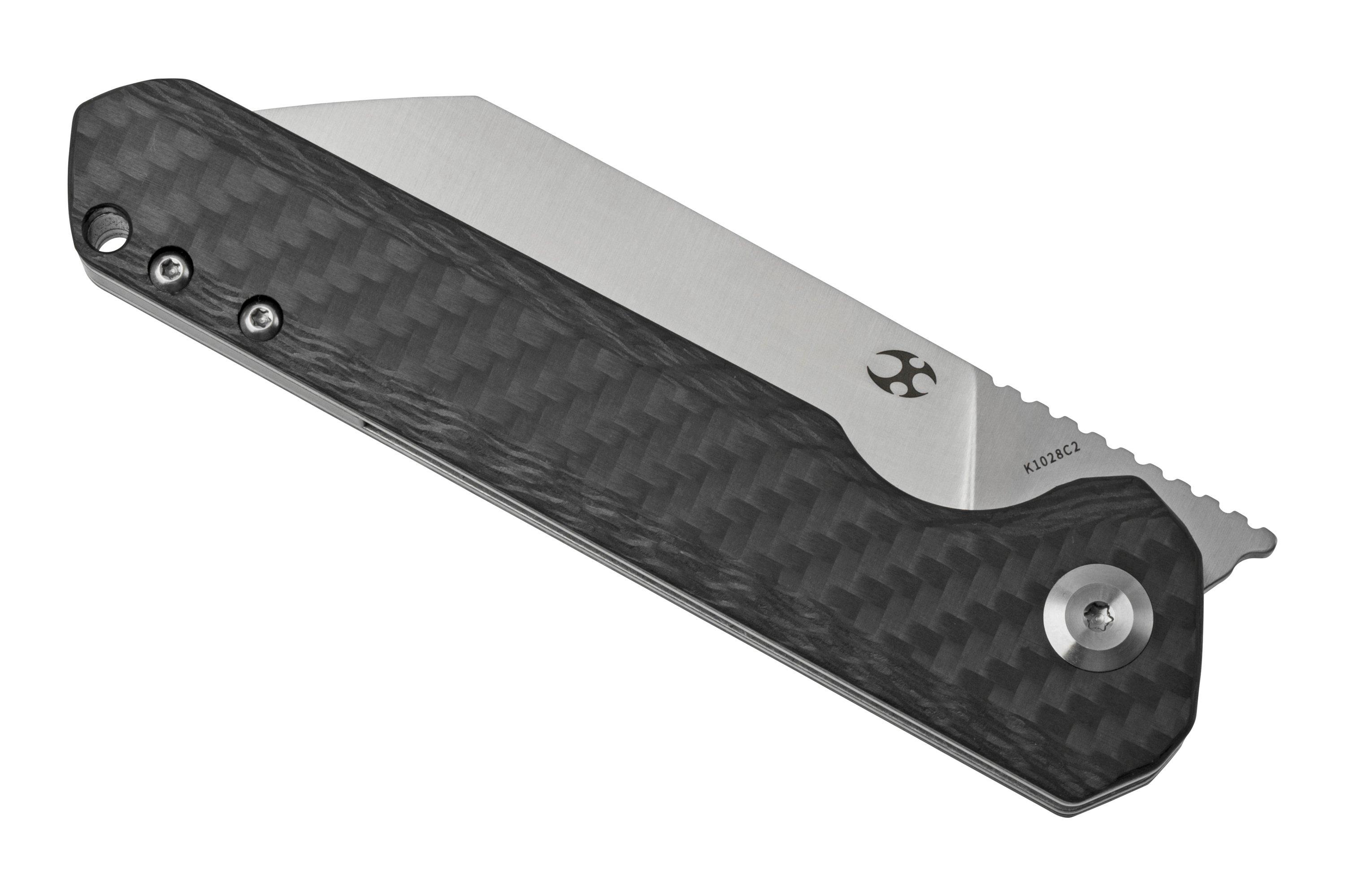 Kansept Bulldozer K1028C2 Satin, Carbon fibre pocket knife, Kim