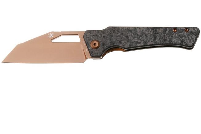 Afbeelding voor Kansept Egress K1033A3, Rose Gold CPM S35VN, Shredded Carbon Fiber zakmes, Nick Rogers design
