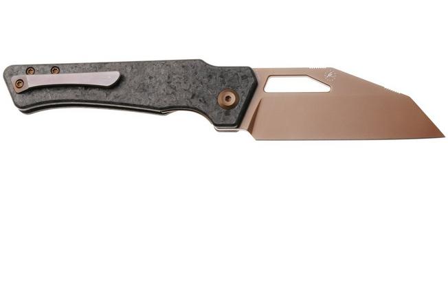 Afbeelding voor Kansept Egress K1033A3, Rose Gold CPM S35VN, Shredded Carbon Fiber zakmes, Nick Rogers design