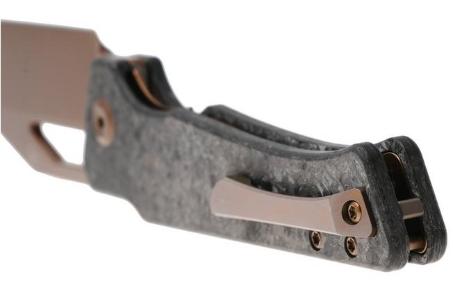 Afbeelding voor Kansept Egress K1033A3, Rose Gold CPM S35VN, Shredded Carbon Fiber zakmes, Nick Rogers design