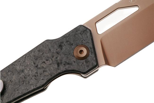 Afbeelding voor Kansept Egress K1033A3, Rose Gold CPM S35VN, Shredded Carbon Fiber zakmes, Nick Rogers design