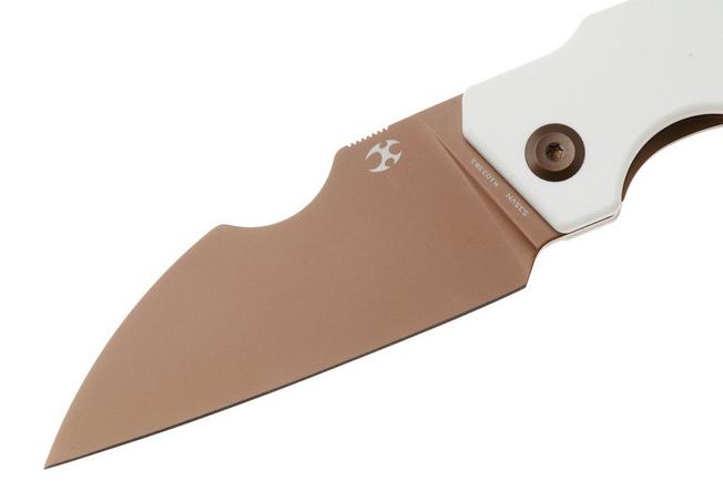 Afbeelding voor Kansept Egress K1033B3, Rose Gold CPM S35VN, White G10 zakmes, Nick Rogers design