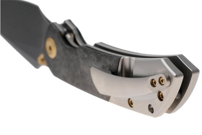 Afbeelding voor Kansept Fenrir K1034A1 Black TiCN CPM S35VN, Shred Carbon Fiber Titanium, zakmes, Greg Schob design