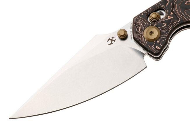 Afbeelding voor Kansept Fenrir K1034V3 Stonewashed CPM S35VN, Copper Carbon Fiber, zakmes, Greg Schob design