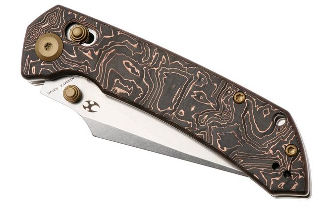 Afbeelding voor Kansept Fenrir K1034V3 Stonewashed CPM S35VN, Copper Carbon Fiber, zakmes, Greg Schob design