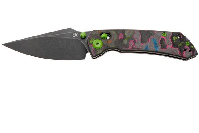 Afbeelding voor Kansept Fenrir K1034V4 Stonewashed CPM S35VN, 80S Camo Carbon Fiber, zakmes, Greg Schob design