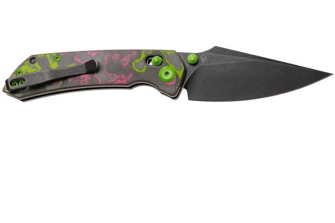 Afbeelding voor Kansept Fenrir K1034V4 Stonewashed CPM S35VN, 80S Camo Carbon Fiber, zakmes, Greg Schob design