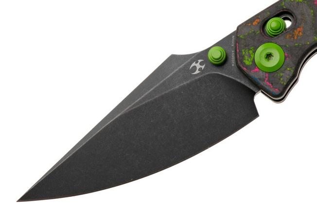 Afbeelding voor Kansept Fenrir K1034V4 Stonewashed CPM S35VN, 80S Camo Carbon Fiber, zakmes, Greg Schob design