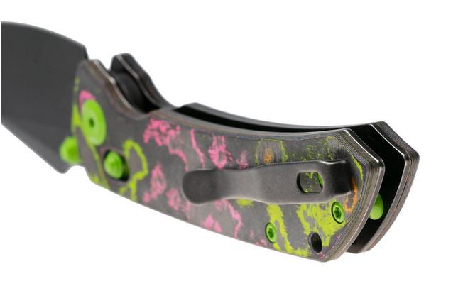Afbeelding voor Kansept Fenrir K1034V4 Stonewashed CPM S35VN, 80S Camo Carbon Fiber, zakmes, Greg Schob design