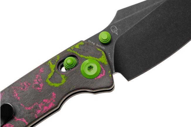 Afbeelding voor Kansept Fenrir K1034V4 Stonewashed CPM S35VN, 80S Camo Carbon Fiber, zakmes, Greg Schob design