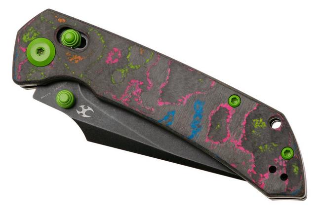 Afbeelding voor Kansept Fenrir K1034V4 Stonewashed CPM S35VN, 80S Camo Carbon Fiber, zakmes, Greg Schob design