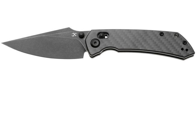 Afbeelding voor Kansept Fenrir K1034V5 Stonewashed CPM S35VN, Twill Carbon Fiber, zakmes, Greg Schob design