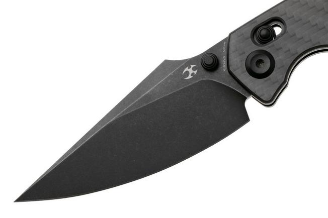 Afbeelding voor Kansept Fenrir K1034V5 Stonewashed CPM S35VN, Twill Carbon Fiber, zakmes, Greg Schob design