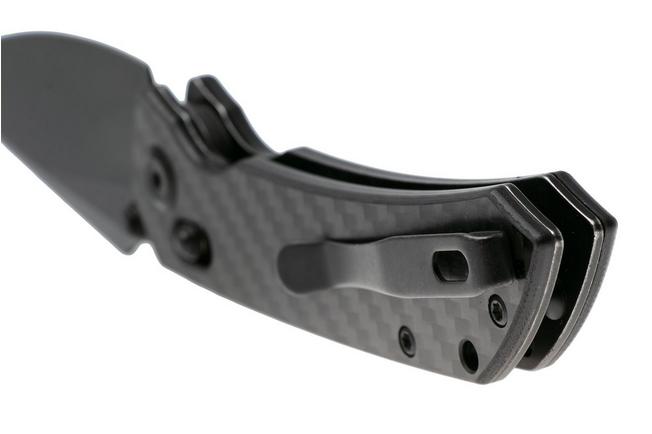 Afbeelding voor Kansept Fenrir K1034V5 Stonewashed CPM S35VN, Twill Carbon Fiber, zakmes, Greg Schob design
