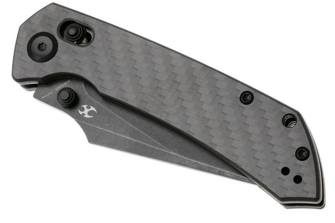 Afbeelding voor Kansept Fenrir K1034V5 Stonewashed CPM S35VN, Twill Carbon Fiber, zakmes, Greg Schob design