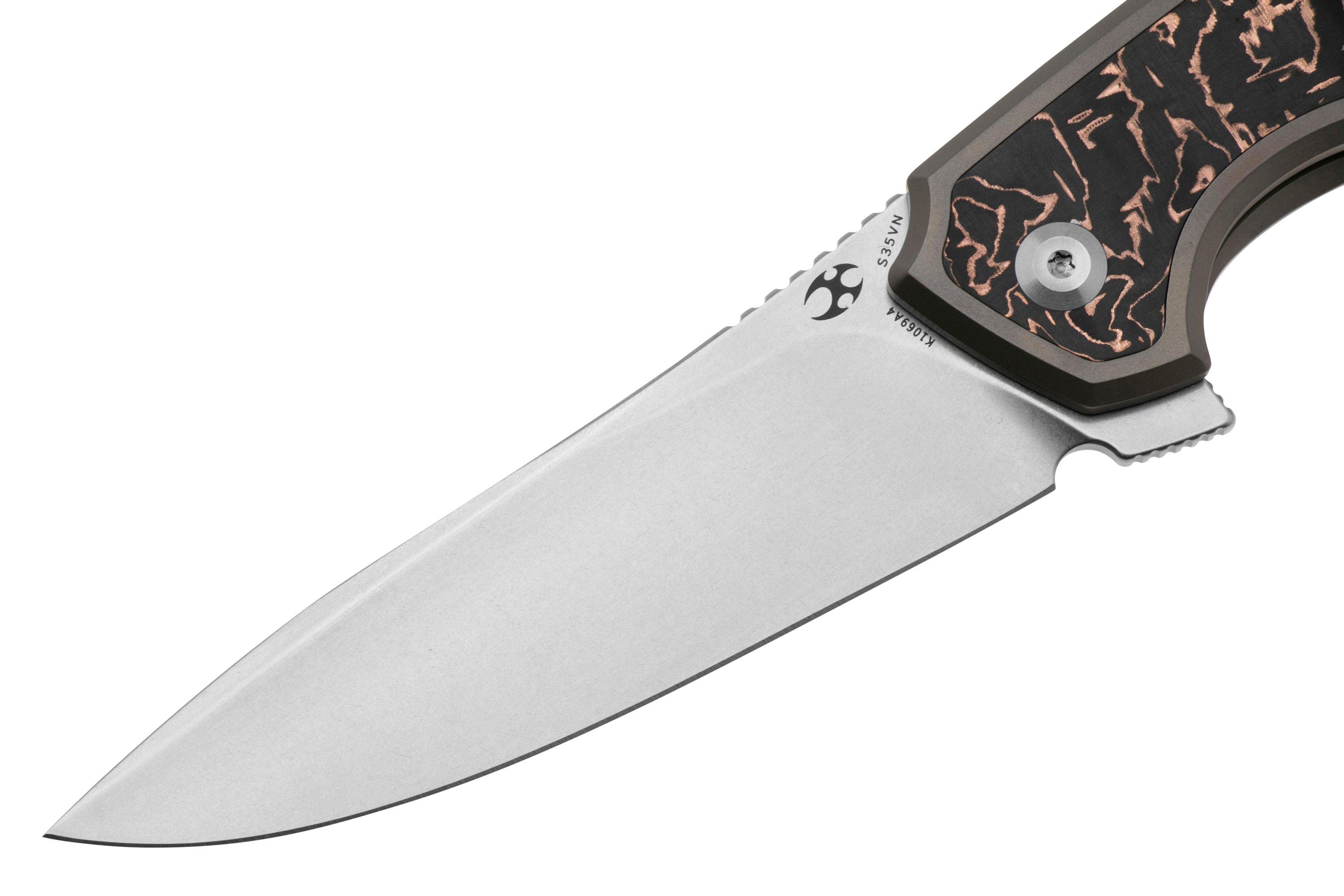 Kansept Havørn K1069a4 Stonewashed Cpm S35vn, Bronze Titanium, Copper 